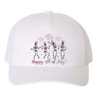 Dancing Skeleton Happy 4th Of July Yupoong Adult 5-Panel Trucker Hat