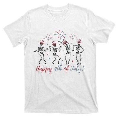 Dancing Skeleton Happy 4th Of July T-Shirt