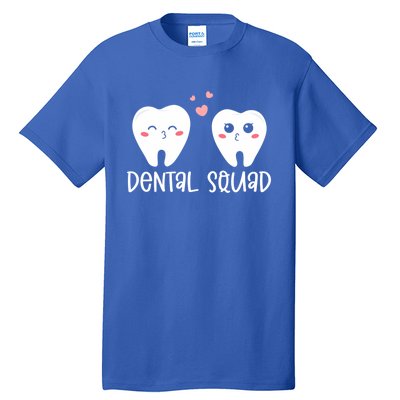 Dental Squad Happy Valentines Day Dental Life Cute Teeth Gift Tall T-Shirt