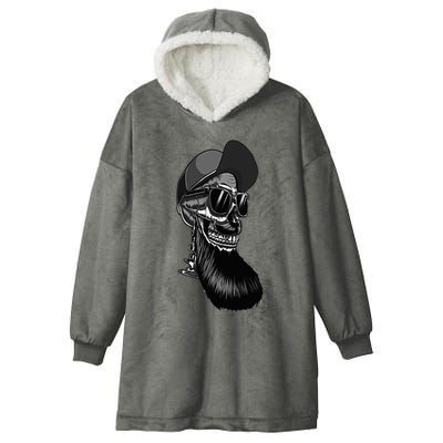 Don’T Skull Head Hooded Wearable Blanket