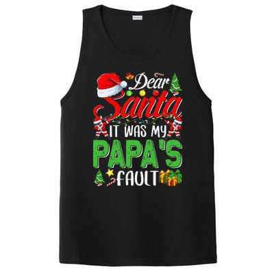 Dear Santa It Was My Papas Fault Christmas PosiCharge Competitor Tank