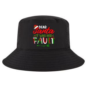 Dear Santa It Was Her Fault Matching Couples Christmas Gift Cool Comfort Performance Bucket Hat