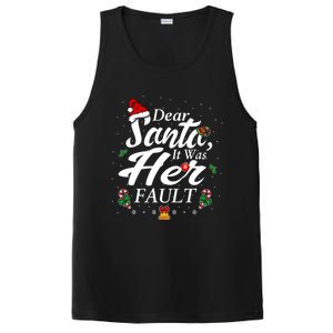 Dear Santa It Was Her Fault Gift PosiCharge Competitor Tank