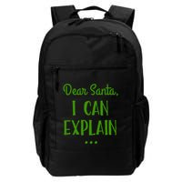 Dear Santa I Can Explain Christmas Daily Commute Backpack