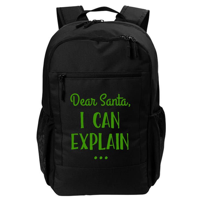 Dear Santa I Can Explain Christmas Daily Commute Backpack
