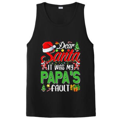 Dear Santa It Was My Papas Fault Christmas PosiCharge Competitor Tank