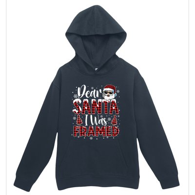 Dear Santa I Was Framed Christmas Naughty List Costume Funny Gift Urban Pullover Hoodie