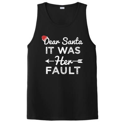 Dear Santa It Was Her Fault Great Gift PosiCharge Competitor Tank