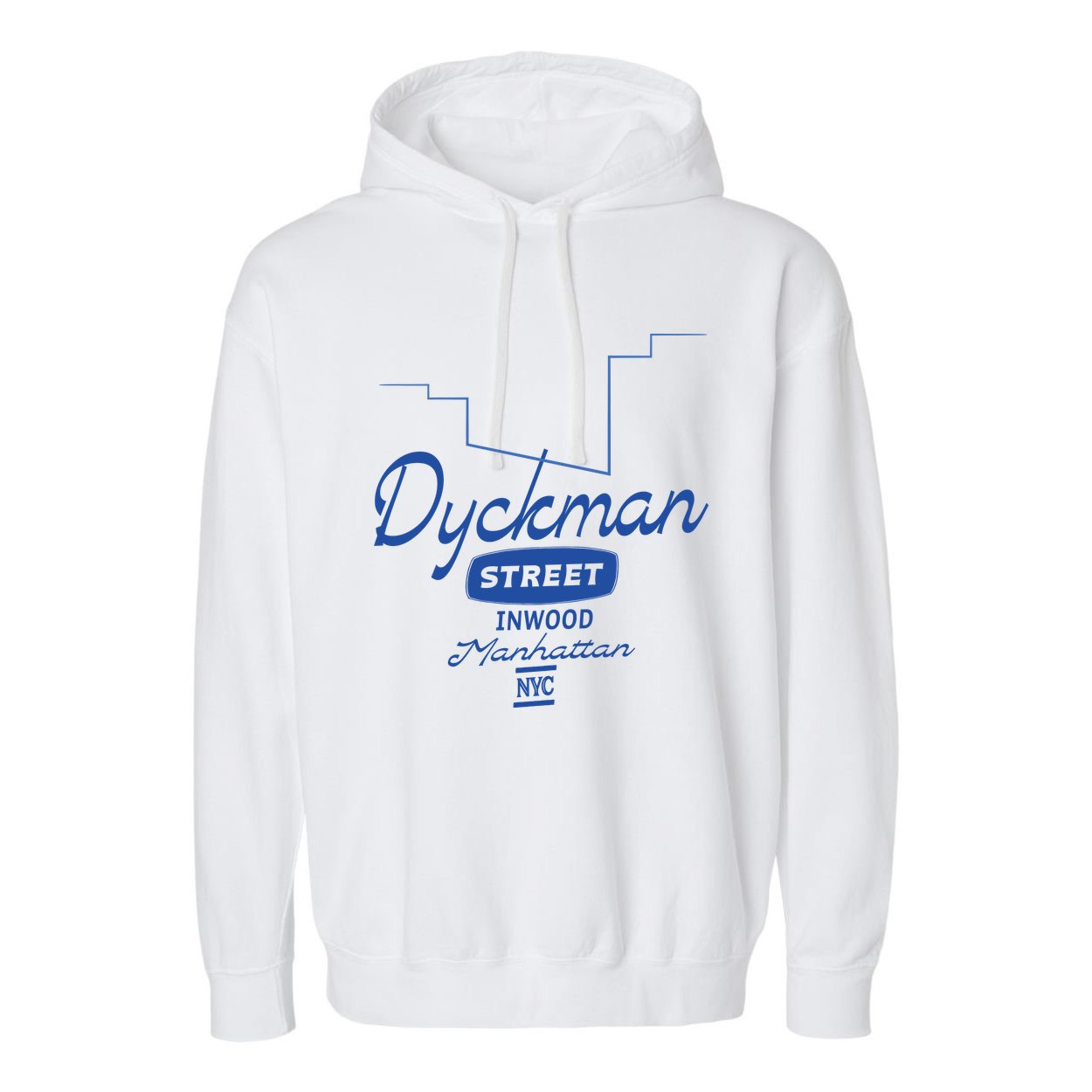 Dyckman Street Inwood Manhattan Garment-Dyed Fleece Hoodie