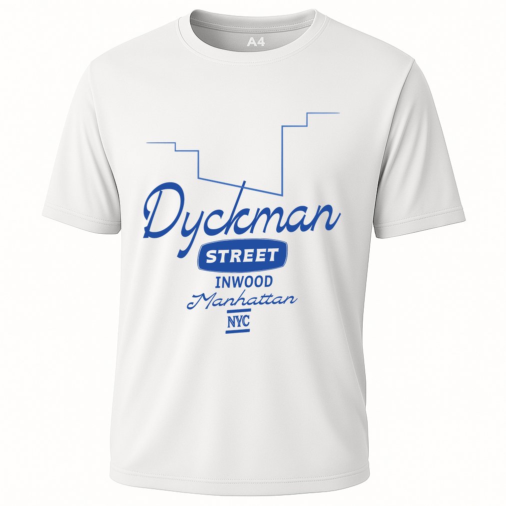 Dyckman Street Inwood Manhattan Cooling Performance Crew T-Shirt