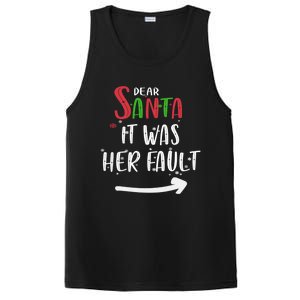 Dear Santa It Was His Fault His And Her Christmas Gift PosiCharge Competitor Tank