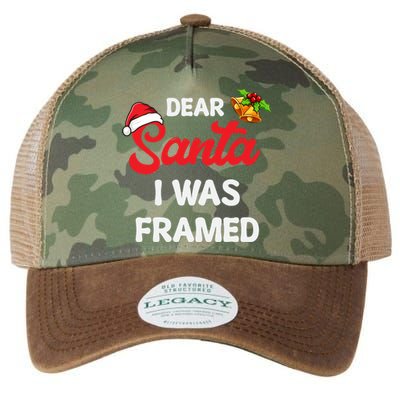 Dear Santa I Was Framed Gift Legacy Tie Dye Trucker Hat