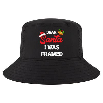 Dear Santa I Was Framed Gift Cool Comfort Performance Bucket Hat