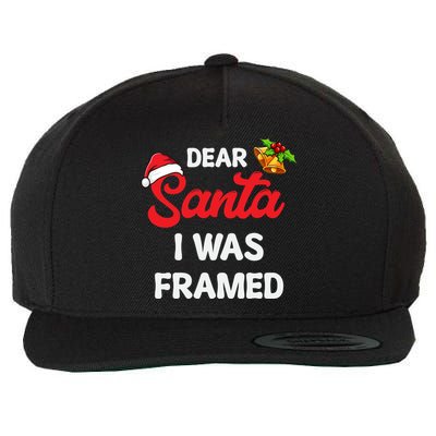 Dear Santa I Was Framed Gift Wool Snapback Cap