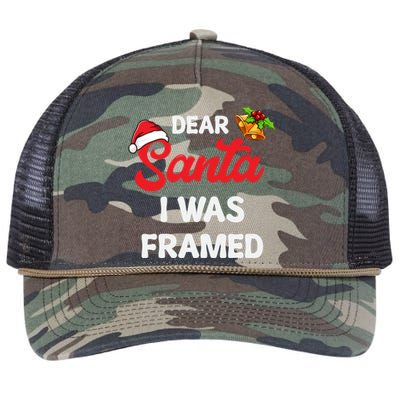 Dear Santa I Was Framed Gift Retro Rope Trucker Hat Cap