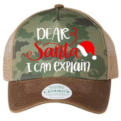 Dear Santa I Can Explain Christmas Xmas Gift Legacy Tie Dye Trucker Hat