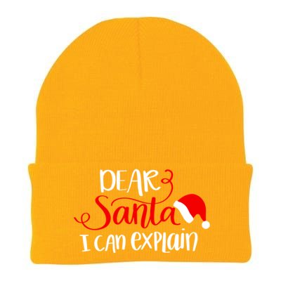 Dear Santa I Can Explain Christmas Xmas Gift Knit Cap Winter Beanie