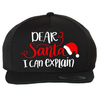 Dear Santa I Can Explain Christmas Xmas Gift Wool Snapback Cap