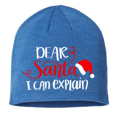 Dear Santa I Can Explain Christmas Xmas Gift Sustainable Beanie