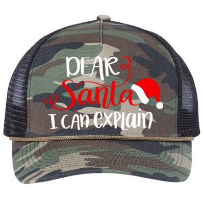 Dear Santa I Can Explain Christmas Xmas Gift Retro Rope Trucker Hat Cap