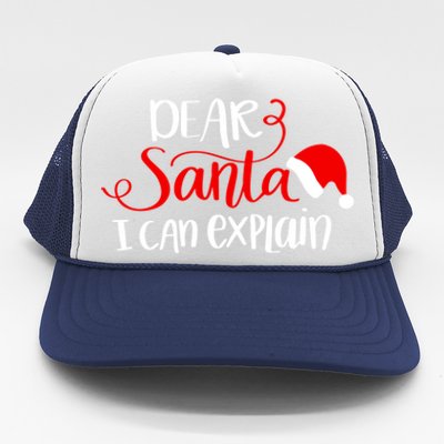 Dear Santa I Can Explain Christmas Xmas Gift Trucker Hat