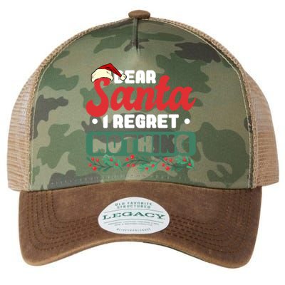 Dear Santa I Regret Nothing Meaningful Gift Legacy Tie Dye Trucker Hat