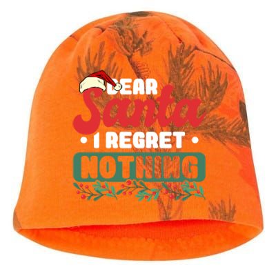 Dear Santa I Regret Nothing Meaningful Gift Kati - Camo Knit Beanie