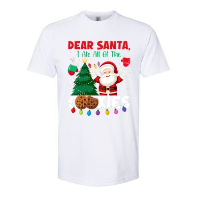 Dear Santa I Ate All Of The Christmas Cookies Baking Crew Gift Softstyle® CVC T-Shirt