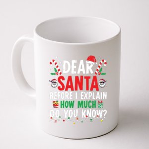 Dear Santa I Can Explain Funny Christmas Coffee Mug