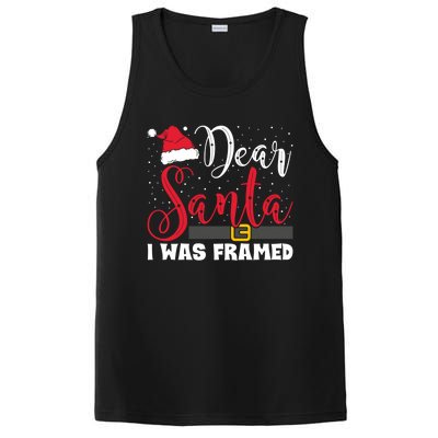 Dear Santa I Was Framed Funny Christmas Stocking Stuffer Gift PosiCharge Competitor Tank