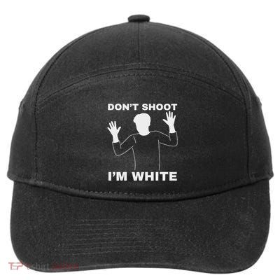 DonT Shoot IM White 7-Panel Snapback Hat