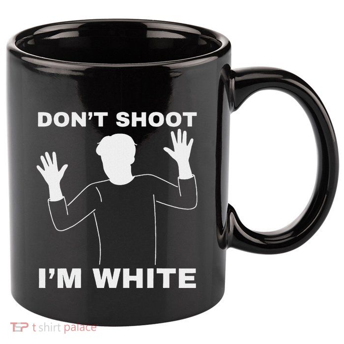 DonT Shoot IM White 11oz C Handle Ceramic Mug