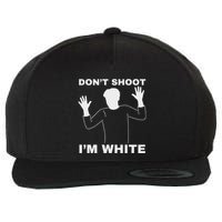 DonT Shoot IM White Wool Snapback Cap