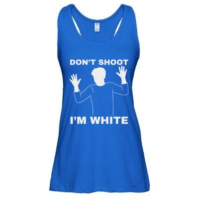DonT Shoot IM White Ladies Essential Flowy Tank