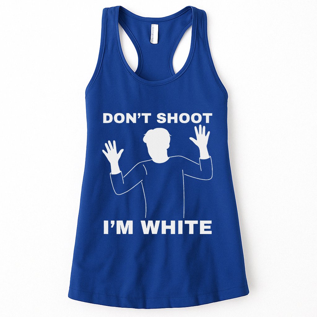 DonT Shoot IM White Womens Tank Top
