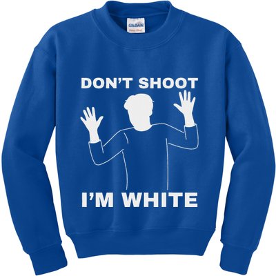 DonT Shoot IM White Kids Sweatshirt