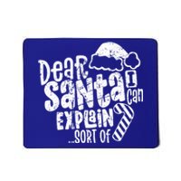 Dear Santa I Can Explain Funny Cute Christmas Vintage Cute Gift Mousepad