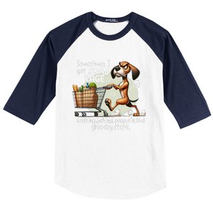 Dog Sometimes I Get Road Rage Walking Behind People Baseball Sleeve Shirt