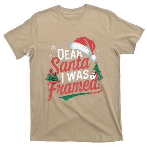 Dear Santa I Was Framed For Christmas Outfit T-Shirt