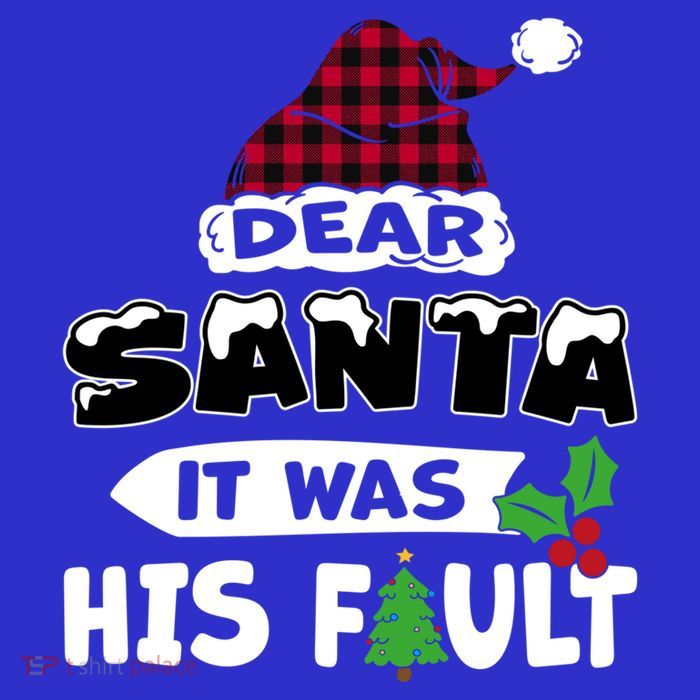 Dear Santa It Was His Fault His And Her Christmas Cute Gift Baby Bodysuit