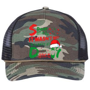 Dear Santa It WasnT Me IM Always At Dance Ballet Christmas Retro Rope Trucker Hat Cap