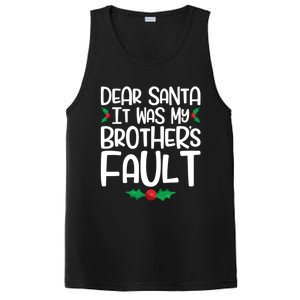 Dear Santa It Was My Brothers Fault Family Christmas Gift PosiCharge Competitor Tank