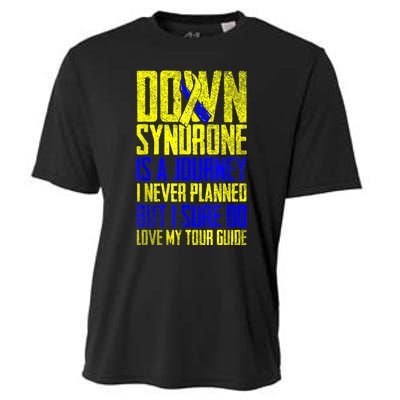 Down Syndrome Is A Journey I Love My Tour Guide T 21 March Cooling Performance Crew T-Shirt