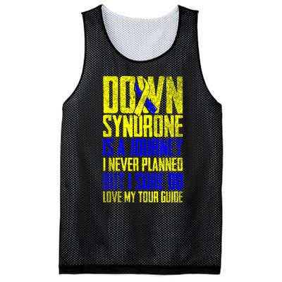 Down Syndrome Is A Journey I Love My Tour Guide T 21 March Mesh Reversible Basketball Jersey Tank