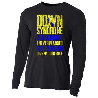 Down Syndrome Is A Journey I Love My Tour Guide T 21 March Cooling Performance Long Sleeve Crew