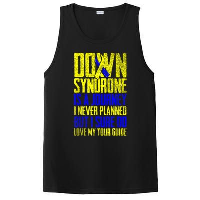 Down Syndrome Is A Journey I Love My Tour Guide T 21 March PosiCharge Competitor Tank