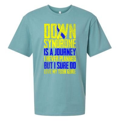 Down Syndrome Is A Journey I Love My Tour Guide T 21 March Sueded Cloud Jersey T-Shirt