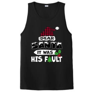 Dear Santa It Was His Fault His And Her Christmas Gift PosiCharge Competitor Tank