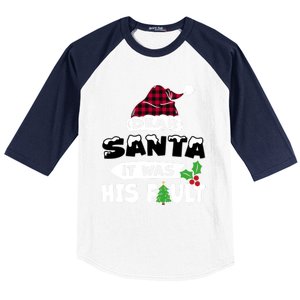 Dear Santa It Was His Fault His And Her Christmas Gift Baseball Sleeve Shirt