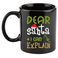 Dear Santa I Can Explain Funny Ugly Christmas Shirt 11oz C Handle Ceramic Mug